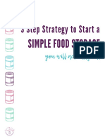3 Step Simple Strategy To Starting A Food Storage You Will Eat