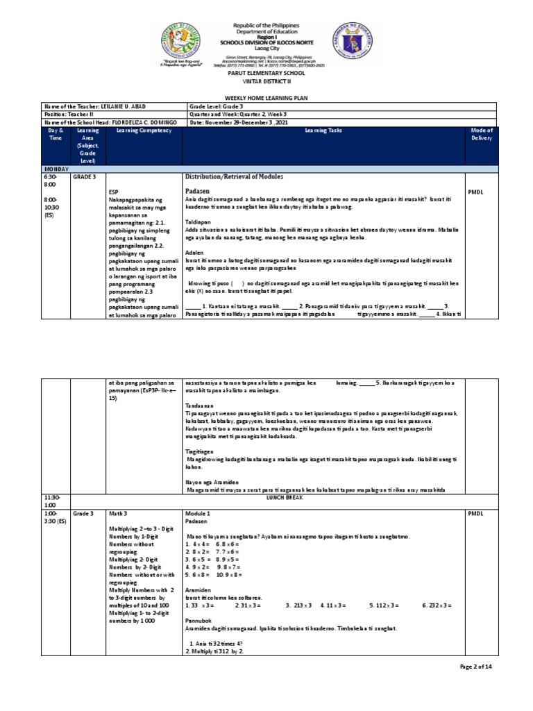 Q2 Week 3 Grade 3 | PDF