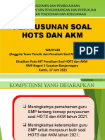 Materi Penyusunan Soal Hots - Akm Akm 2021
