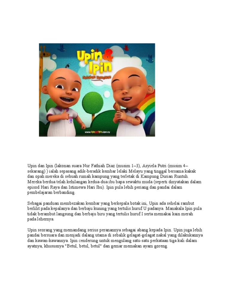 Upin Dan Ipin Pdf