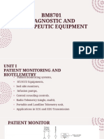 BM8701 diagnostic and therapeutic equipment unit I patient monitoring