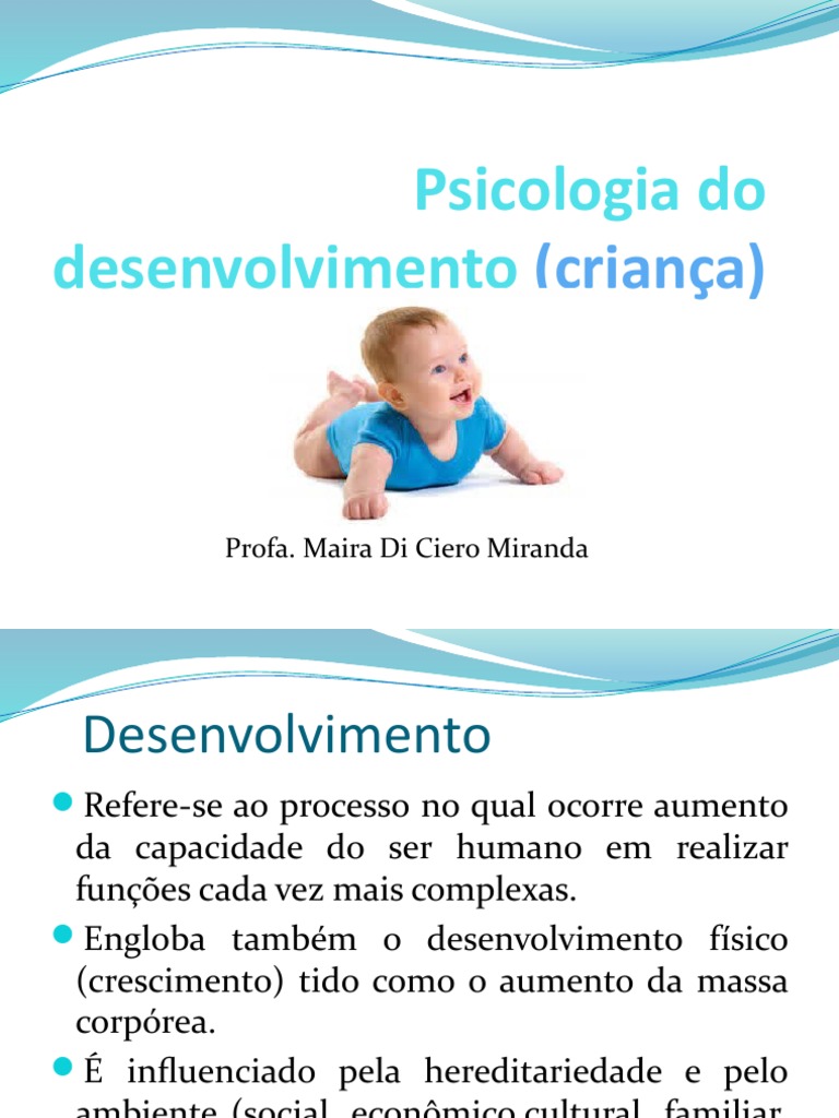 Psicologia do Desenvolvimento Infantil e Adolescente | PDF ...