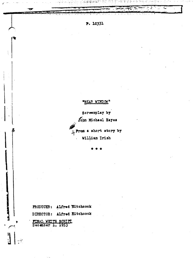 Rear Window | PDF