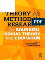 Theory As Method in Research - On Bourdieu, Social Theory and Education