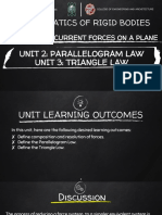 Mech 1 Module 1 Unit 2 (Parallelogram Law) and Unit 3 (Triangle Law)
