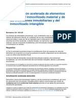 Amortización Acelerada de Elementos Nuevos Del Inmovilizado Material y de Las Inversiones Inmobiliarias y Del Inmovilizado Intangible