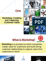 Marketing Chapter One Creating and Capturing Customer Value