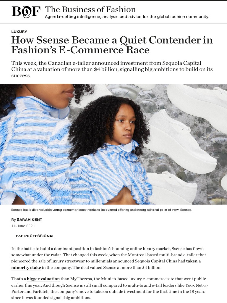 How Ssense Became A Quiet Contender in Fashion's E-Commerce Race - BoF, PDF, Online Shopping