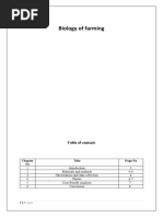 Biology of Farming