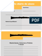 Registo Diário Do Aluno de Clarinete