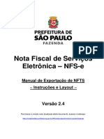 Layout Exportacao NFTS