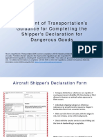 Guidance For Shippers Declaration 508
