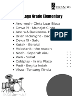 List Lagu Grade Elementary