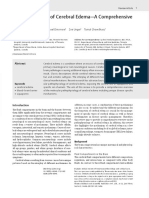 Pathophysiology of Cerebral Edema A Comprehensive Review
