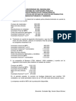 Ejercicios Prácticos de Estado de Costos de Productos Manufacturados y Vendidos