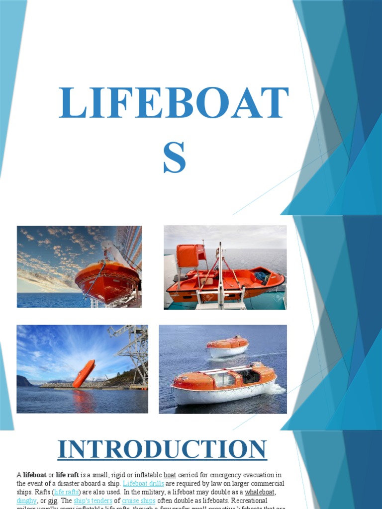Lifeboat Overview and Equipment Guide | PDF