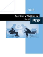 Técnicas y Tácticas de Negociación