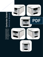 Technical manual for Centurion Scientific Ltd centrifuge