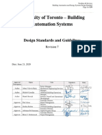 UofT FS BuildingAutomationSystems DesignStandard