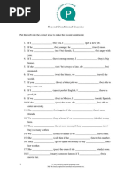 Second Conditional Exercise: May Be Freely Copied For Personal or Classroom Use