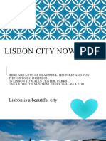lisbon city now  trabalho de ingles