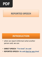 1-Bachillerato Unit 5 Reported Speech