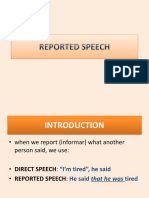 1-Bachillerato Unit 5 Reported Speech