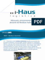 Manuseio, Armazenamento e Descarte de Resíduos Industriais - in Haus