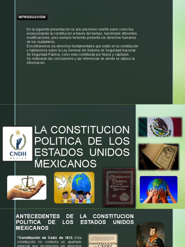 Constitucion Politica de Los Estados Unidos Mexicanos. | PDF ...