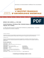 Bulletin de L'Institut Français D'Archéologie Orientale: BIFAO 103 (2003), P. 133-166