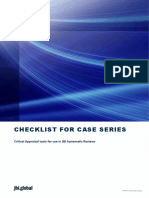 Checklist for Case Series