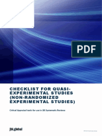Checklist for Quasi-Experimental Appraisal Tool (1)
