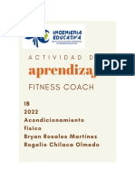 Actividad de Aprendizaje Fitness