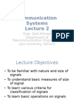 Communication Systems: Engr. Zaid Ahmad Department of Telecommunication Engineering Iqra University, Karachi