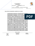 Sopa de Letras de Propiedades Cuantitativas de La Materia