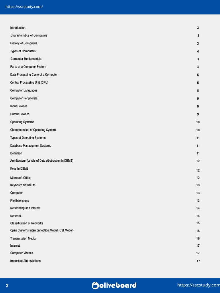 Basic Computer Knowledge PDF in English (Sscstudy - Com) | PDF | Random ...