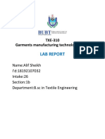 Study On Different Types of Industrial Stitch and Sample Development