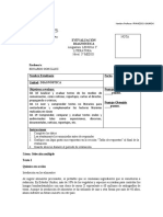 Evaluación Diagnóstica 3° Medio 2022