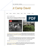 Camp David Bomb Shelter Hidden Underground