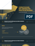 Impacto da Liderança em Projetos de Melhoria