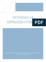 Actividad 14. Expresión Literaria