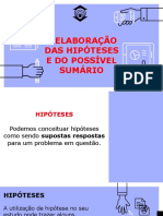 Slides Hipóteses e Possível Sumário