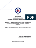 El Maltrato Al Adulto Mayor Factores Que Inciden en El Abandono de Los Adultos Mayores en Chile Como Forma de Violencia Intrafamiliar