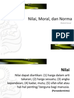 Nilai, Moral, Dan Norma