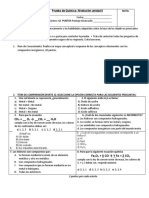 2° Prueba de Química