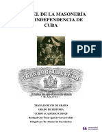El Papel de La Masoneria en La Independencia de Cuba