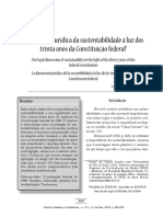 A Dimensão Jurídica Da Sustentabilidade À Luz Dos Trinta Anos Da Constituição Federal