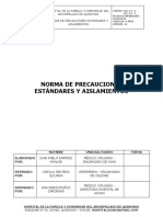 GCL 3.3 - 1 y 2 Protocolo de Precauciones Estandares y Aislamientos