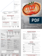 Pizza Perfect Menu