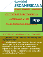 Lección Dos (II) - 19!08!2020 - Unibe - Historia de La Diplomacia - Cuestionario